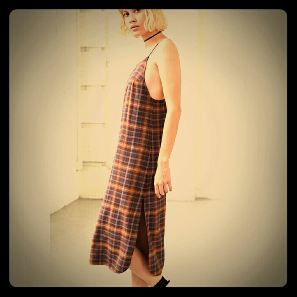 Silence + Noise plaid Dress